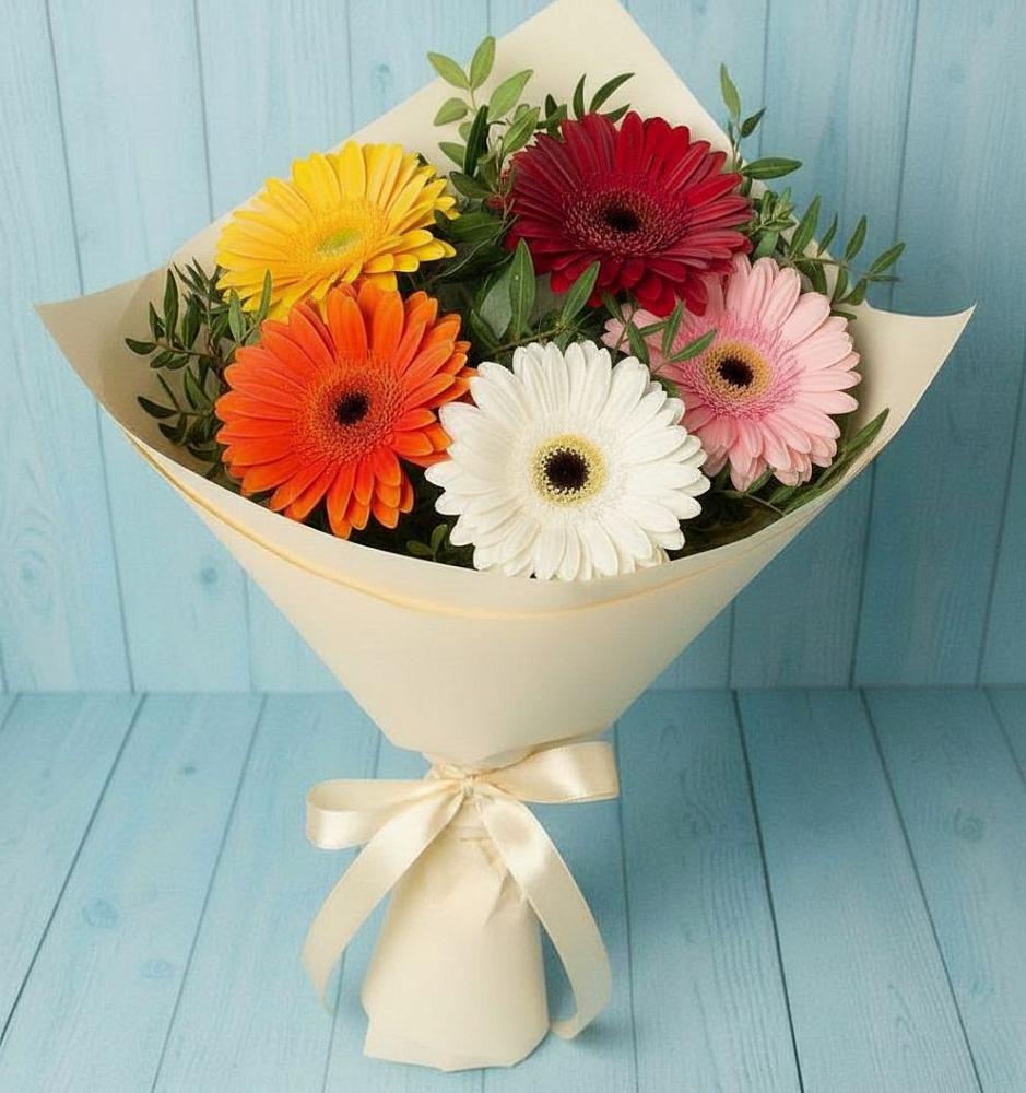 Букет цветов из: Герберы в Поречье