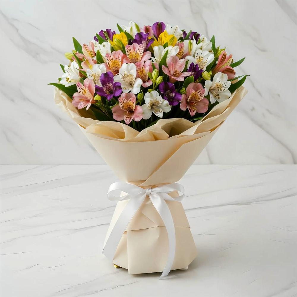 Букет цветов из: Альстромерии в Поречье