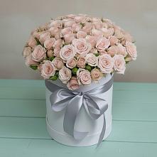 Цветочная композиция из Розы в шляпной коробке #REPLACE_PRED# Поречье