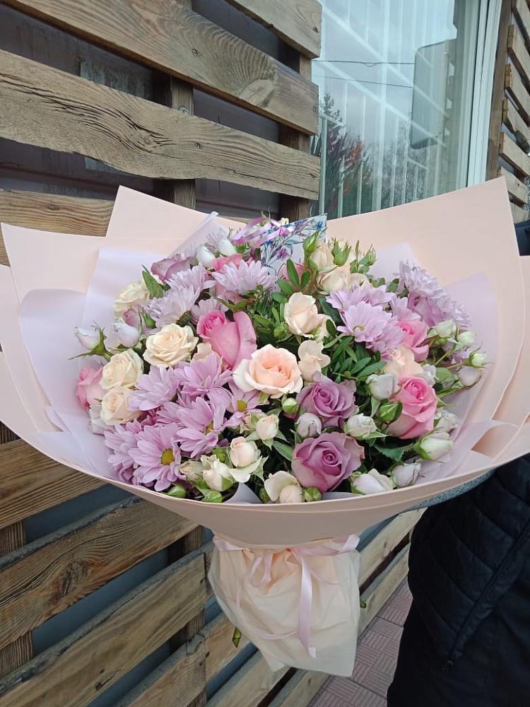 Букет цветов из: Розы и Хризантемы в Поречье