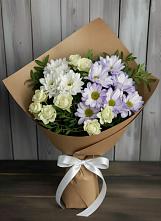 Букет цветов из:  Хризантемы и Розы в Поречье