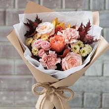 Букет цветов из:  Гвоздики, Хризантемы и Розы в Поречье