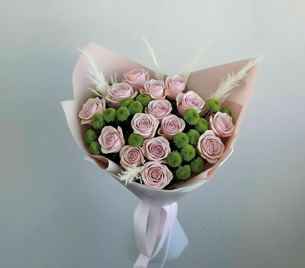 Букет цветов из: Розы и Хризантемы в Поречье