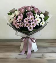 Букет цветов из:  Хризантемы и Розы в Поречье