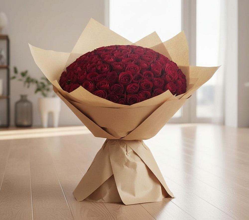 Букет 101 Красная роза в Поречье