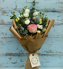 Букет цветов из:  Розы и Лизиантусы в Поречье