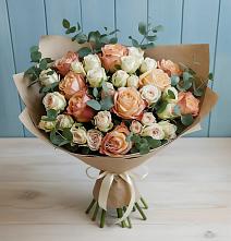 Букет цветов из:  Альстромерии и Розы в Поречье