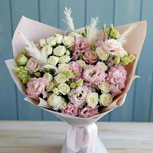 Букет цветов из:  Альстромерии и Розы в Поречье
